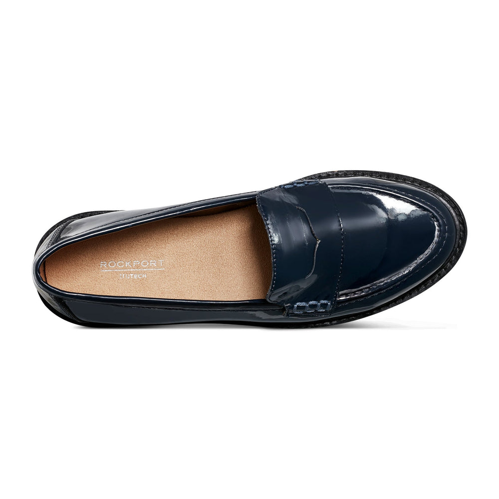 Rockport Women / Kacey Penny Loafer - Navy Patent