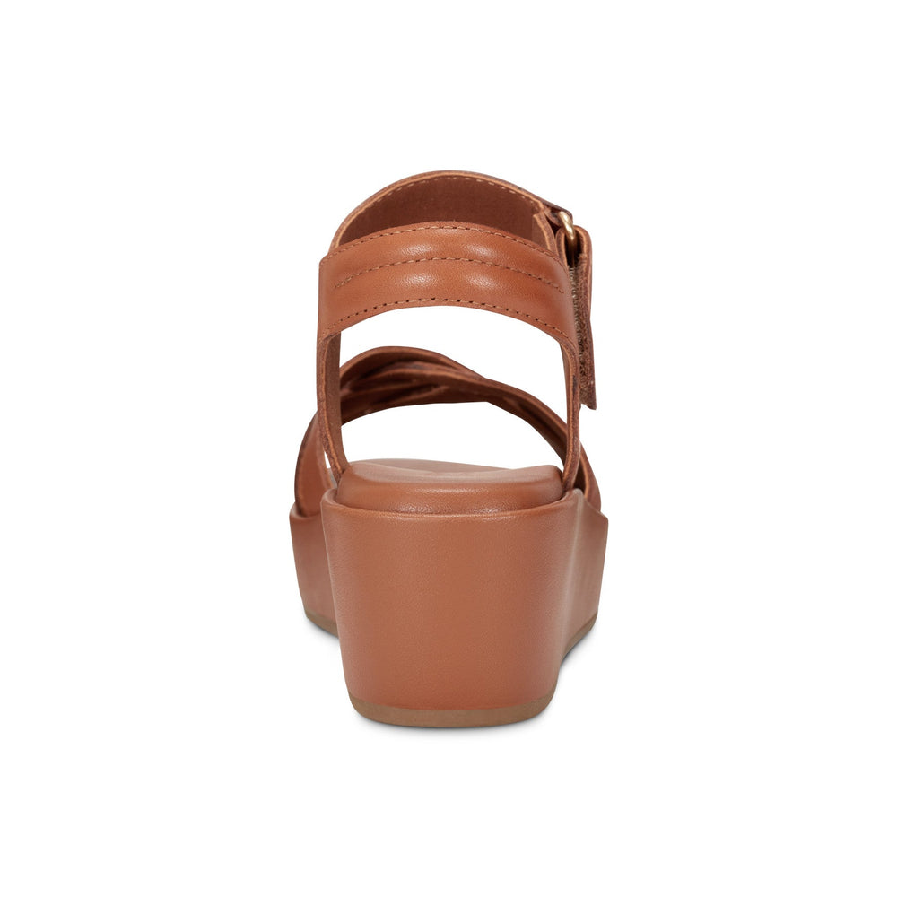 Rockport Women / Amira Strappy Open Toe Casual Wedge Sandals - Medium Natural