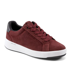Rockport Women / ProWalker Elara Lace-up Casual Sneakers - Red Suede