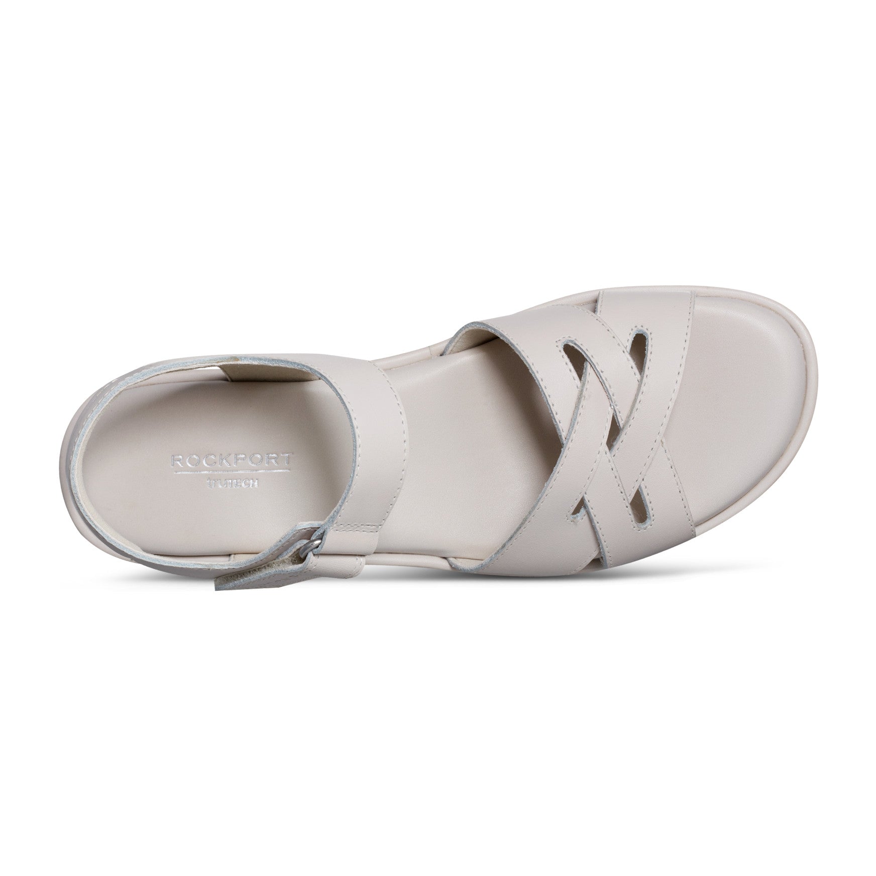 Rockport Women / Amira Strappy Open Toe Casual Wedge Sandals - Ivory