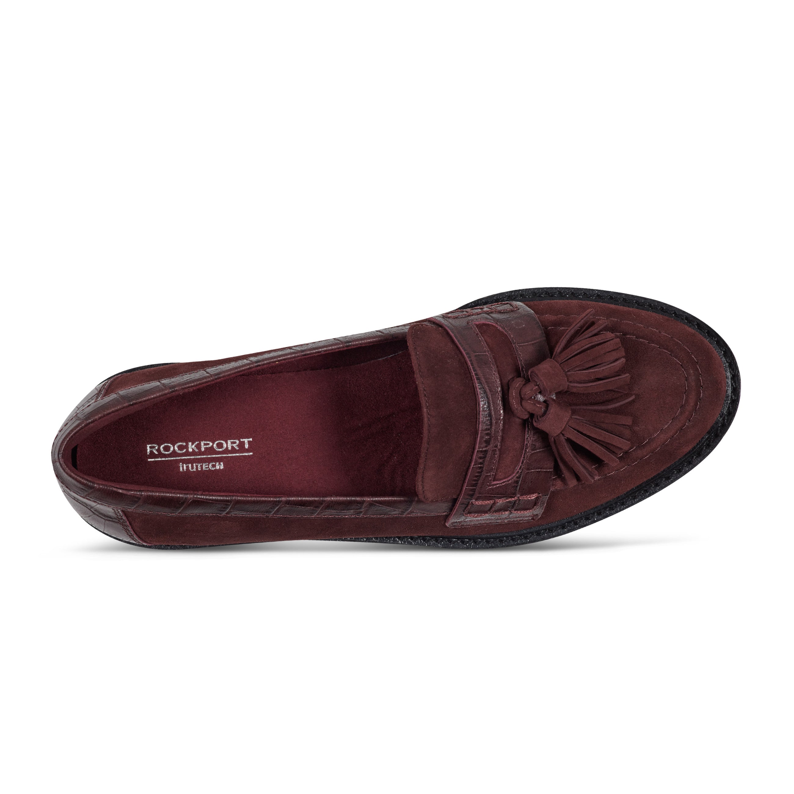 Rockport Women / Kiara Tassel Loafers - Dark Red Suede
