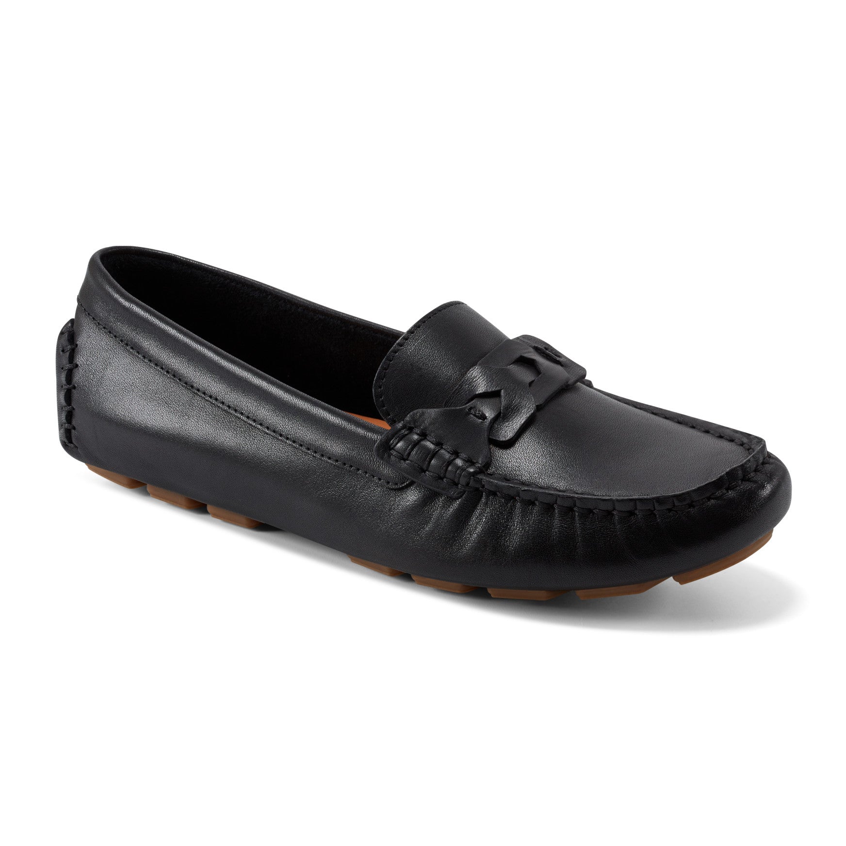 Rockport Women / Blara Almond Toe Casual Slip-on Flat Loafers - Black