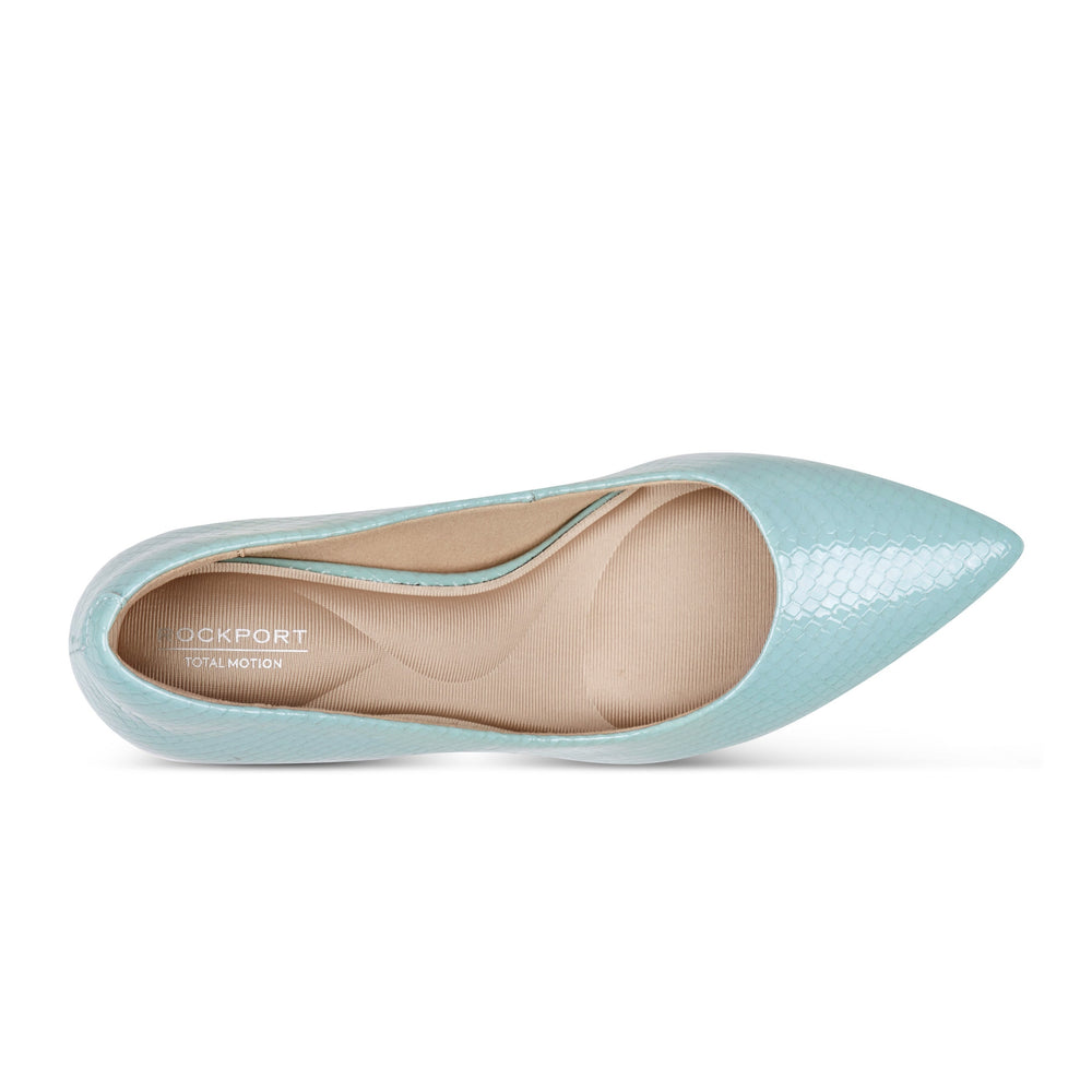 Rockport Women / Cindy Total Motion Pumps - Light Blue Leather