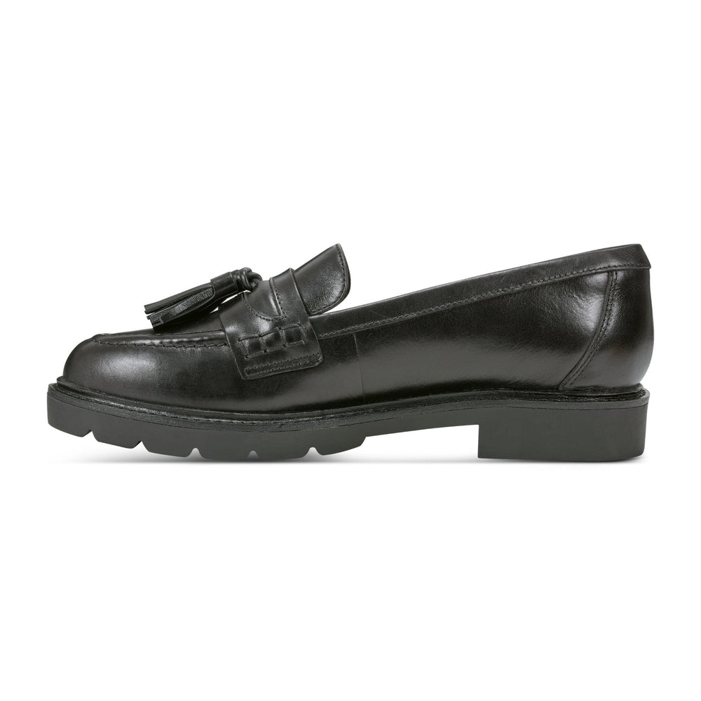 Rockport Women / Kiara Tassel Loafers - Black Leather