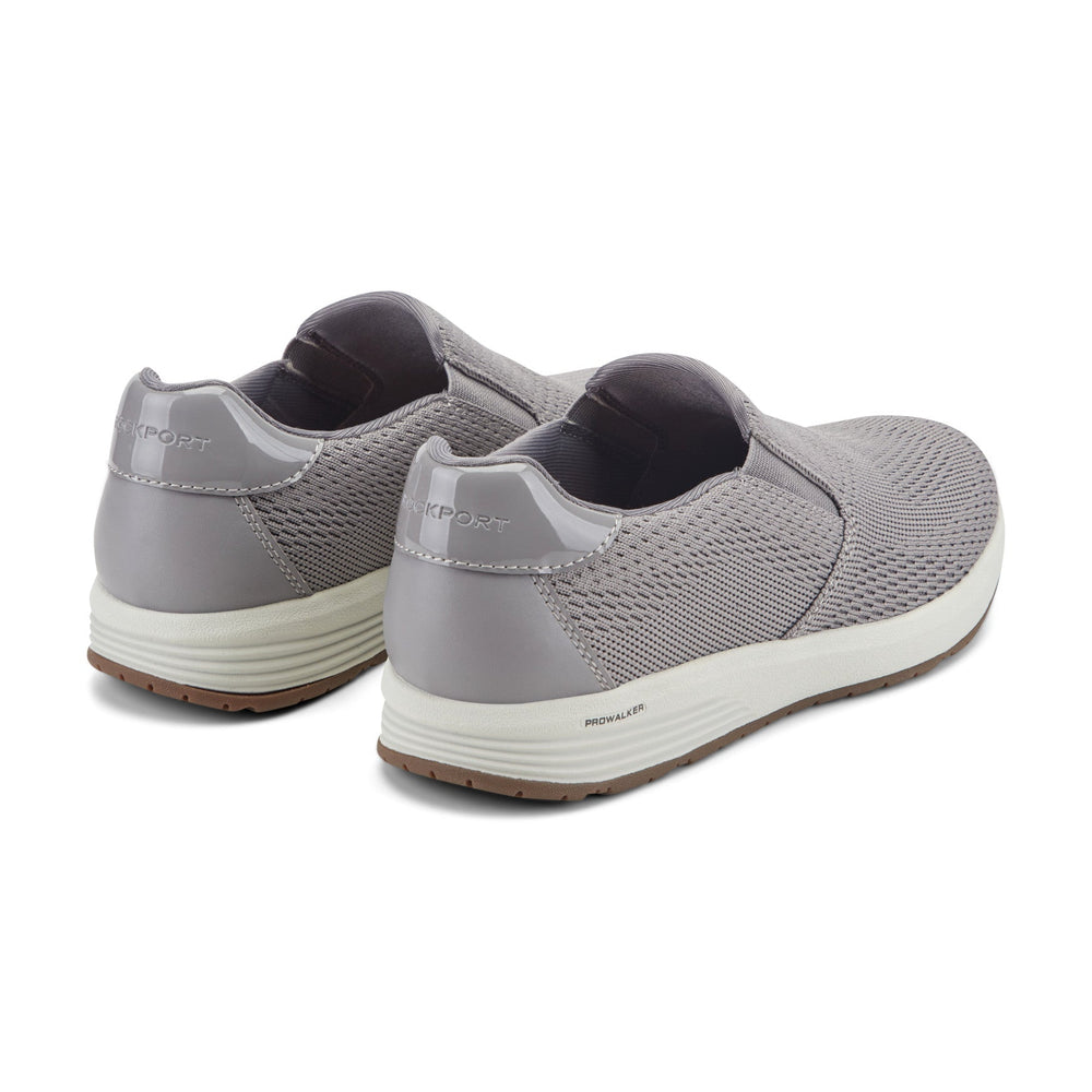 Rockport Women / ProWalker Titan Casual Slip on Sneakers - Medium Gray