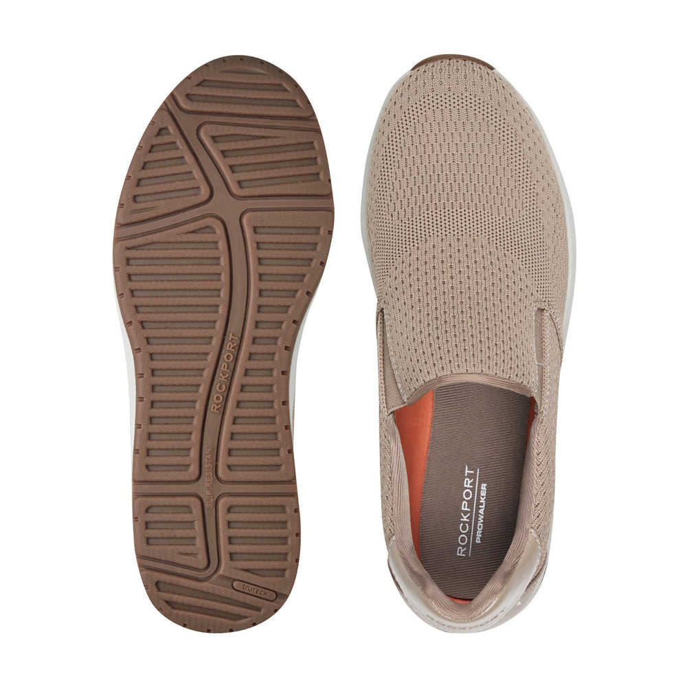 Rockport Women / ProWalker Titan Casual Slip on Sneakers - Taupe
