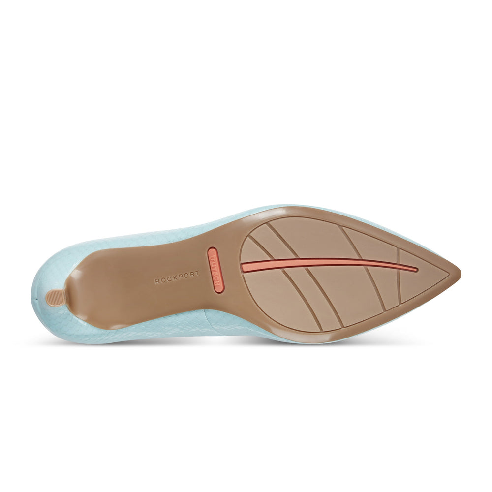 Rockport Women / Cindy Total Motion Pumps - Light Blue Leather