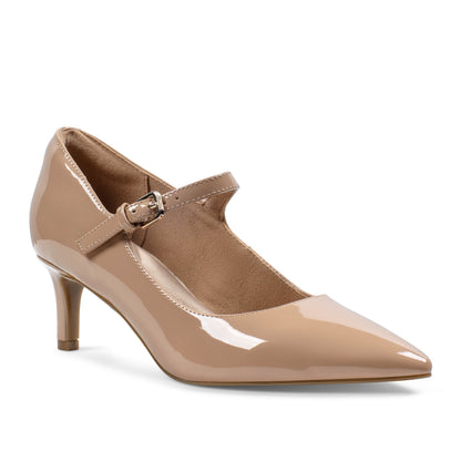 Rockport Women / Total Motion Chase Classic Mary-Jane Dress Pumps - Light Natural Patent