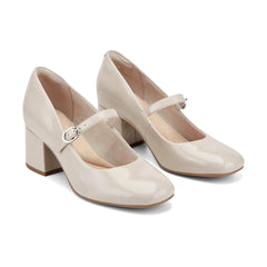 Rockport Women / Xena Block Heel Mary Jane Pumps - Light Natural