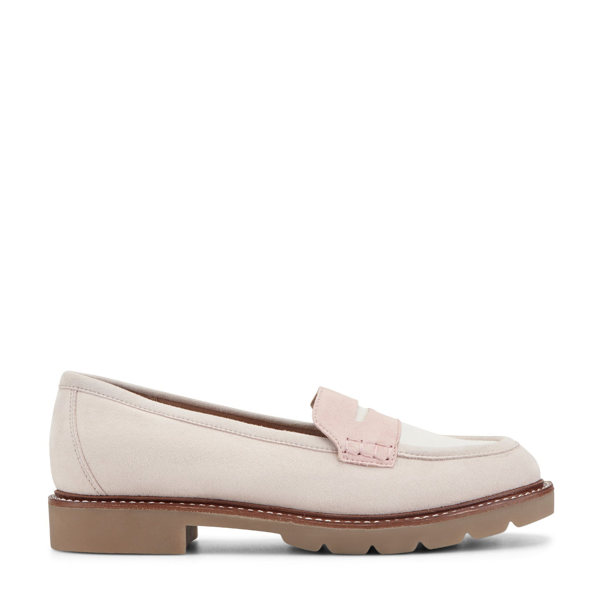Rockport Women / Kacey Penny Loafer - Light Pink Suede