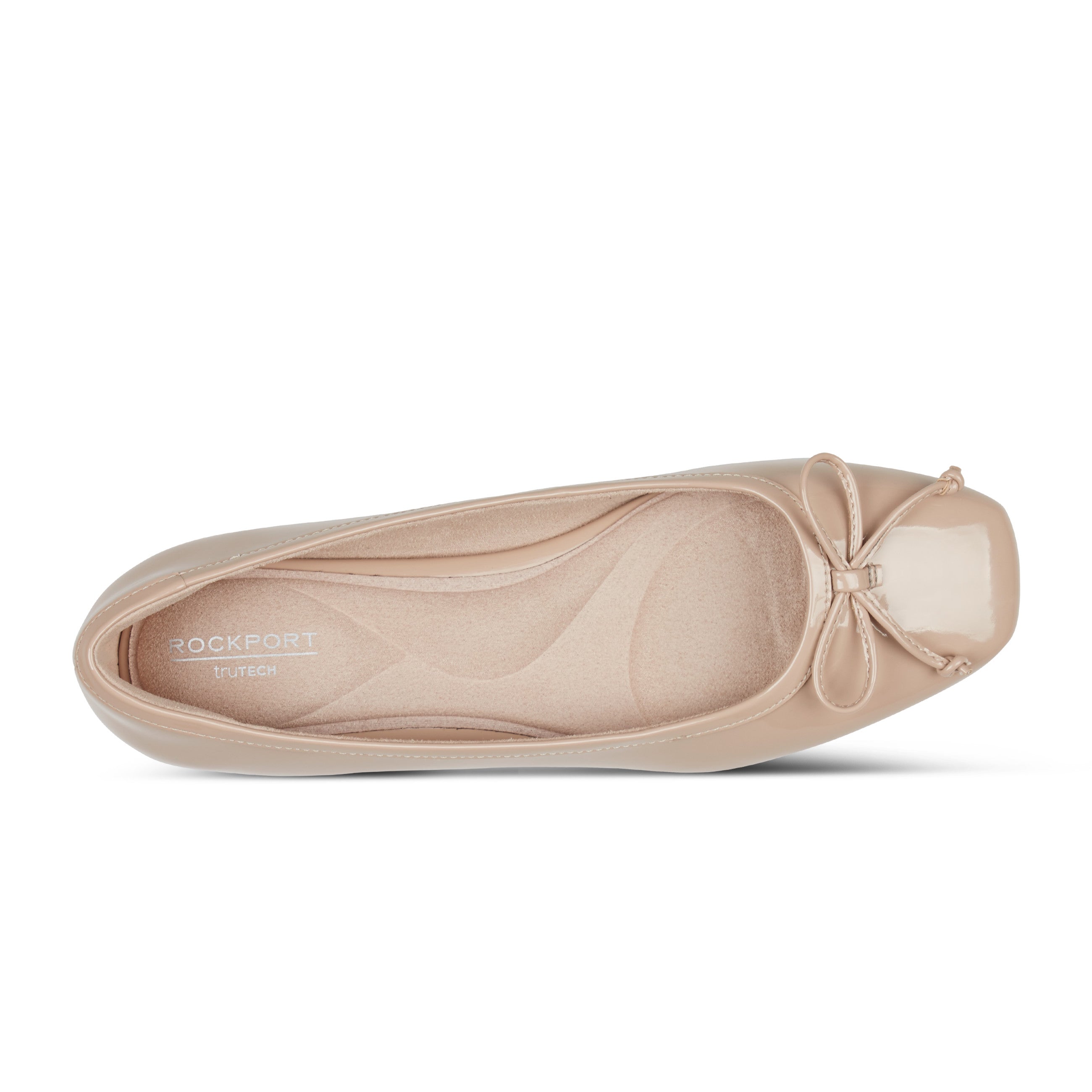 Rockport Women / Sadie Square Toe Slip-on Ballet Dress Flats - Light Natural