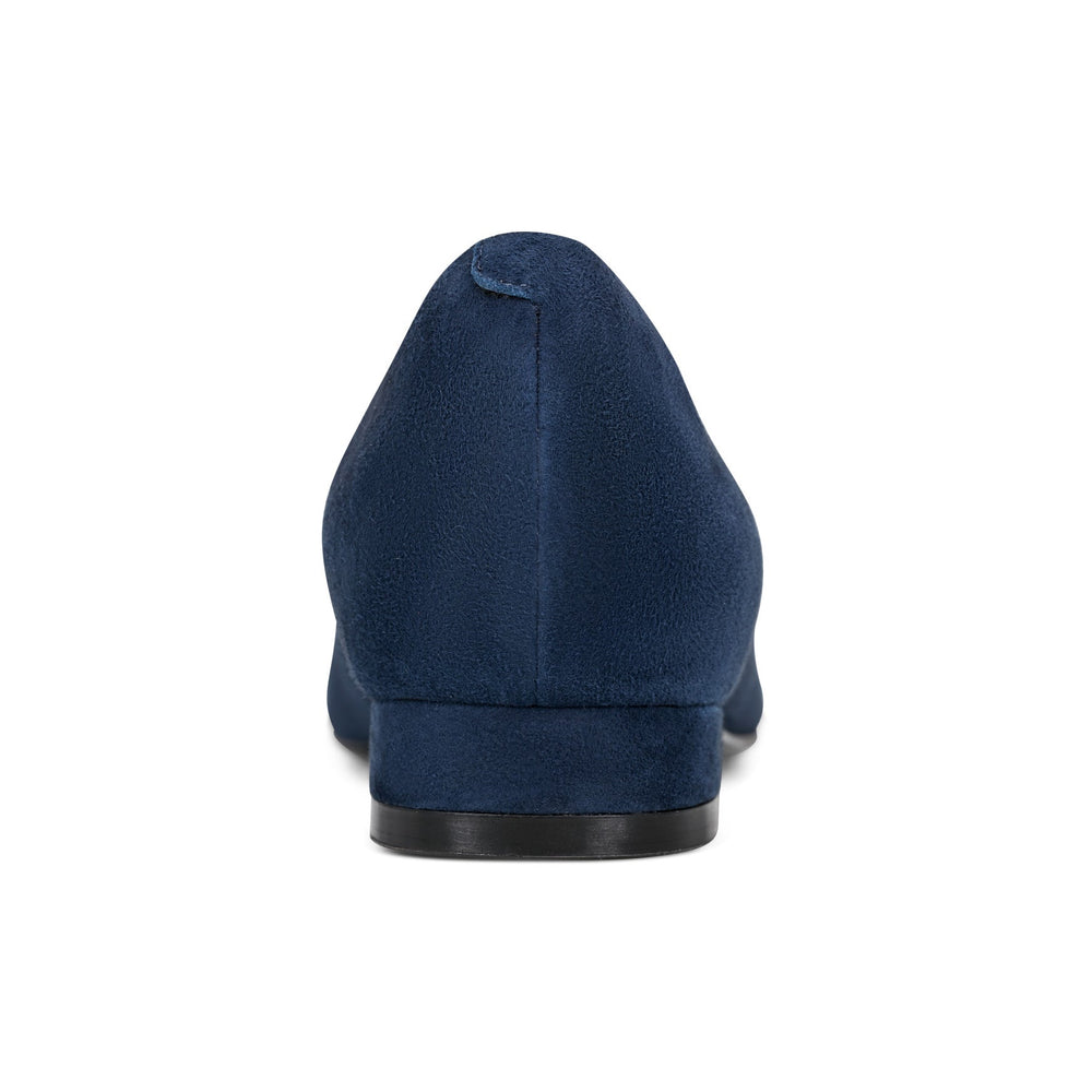 Rockport Women / Tessa Total Motion Pointy Toe Dress Flats - Dark Blue Suede
