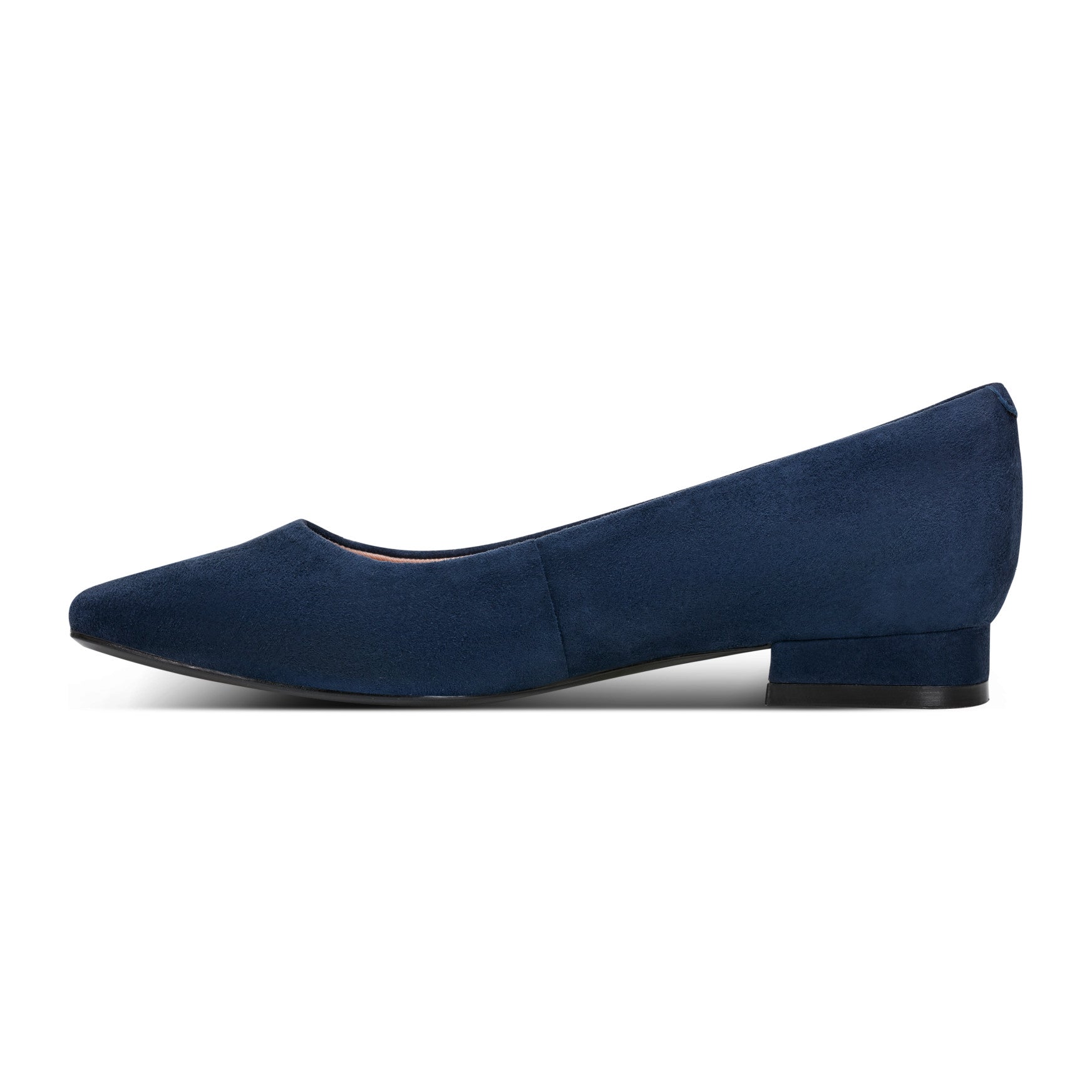 Rockport Women / Tessa Total Motion Pointy Toe Dress Flats - Dark Blue Suede