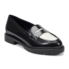 Rockport Women / Kacey Penny Loafer - Black/Chic Cream Leather