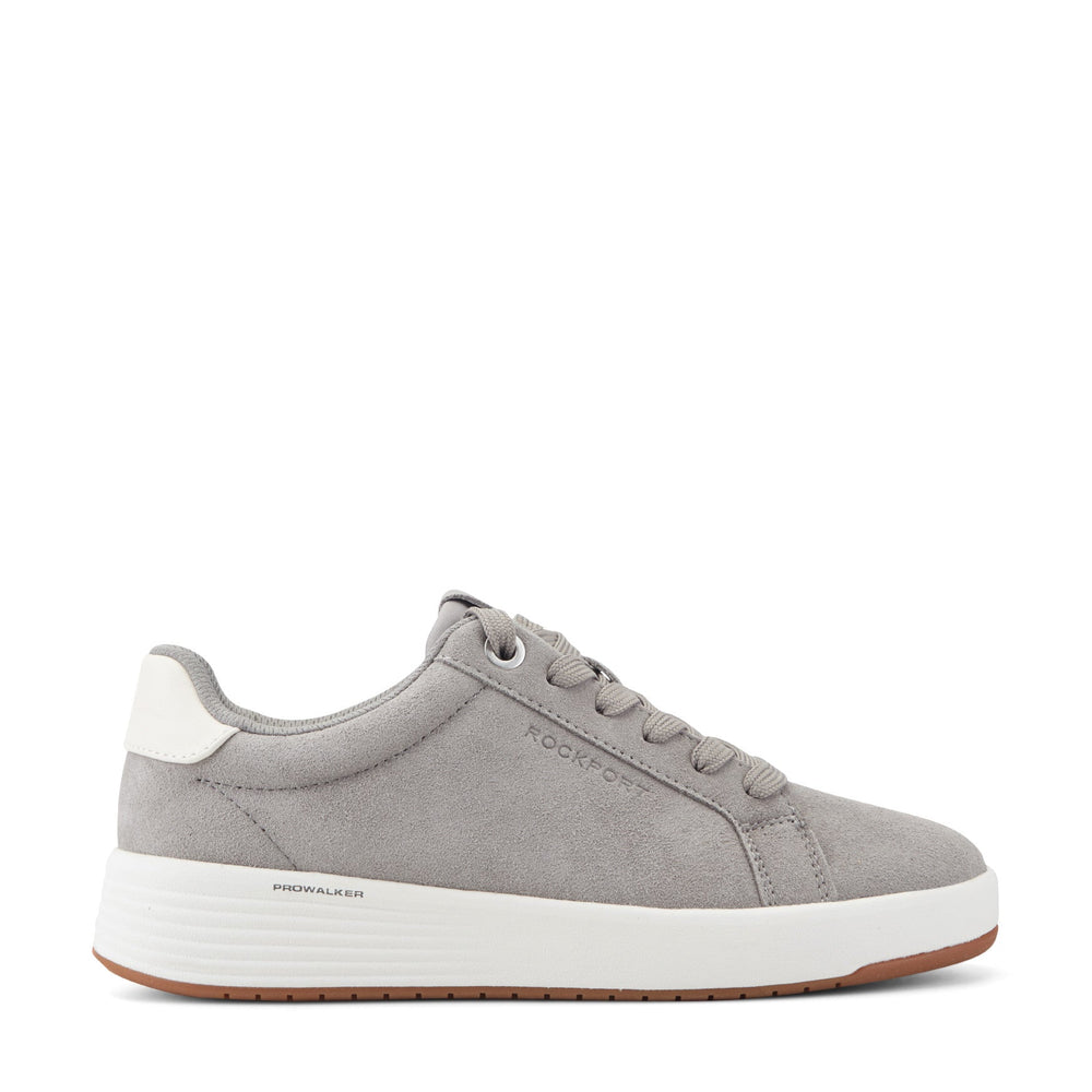 Rockport Women / ProWalker Elara Lace-up Casual Sneakers - Medium Gray Suede