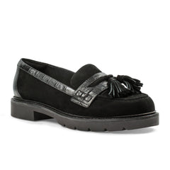 Rockport Women / Kiara Tassel Loafers - Black Suede