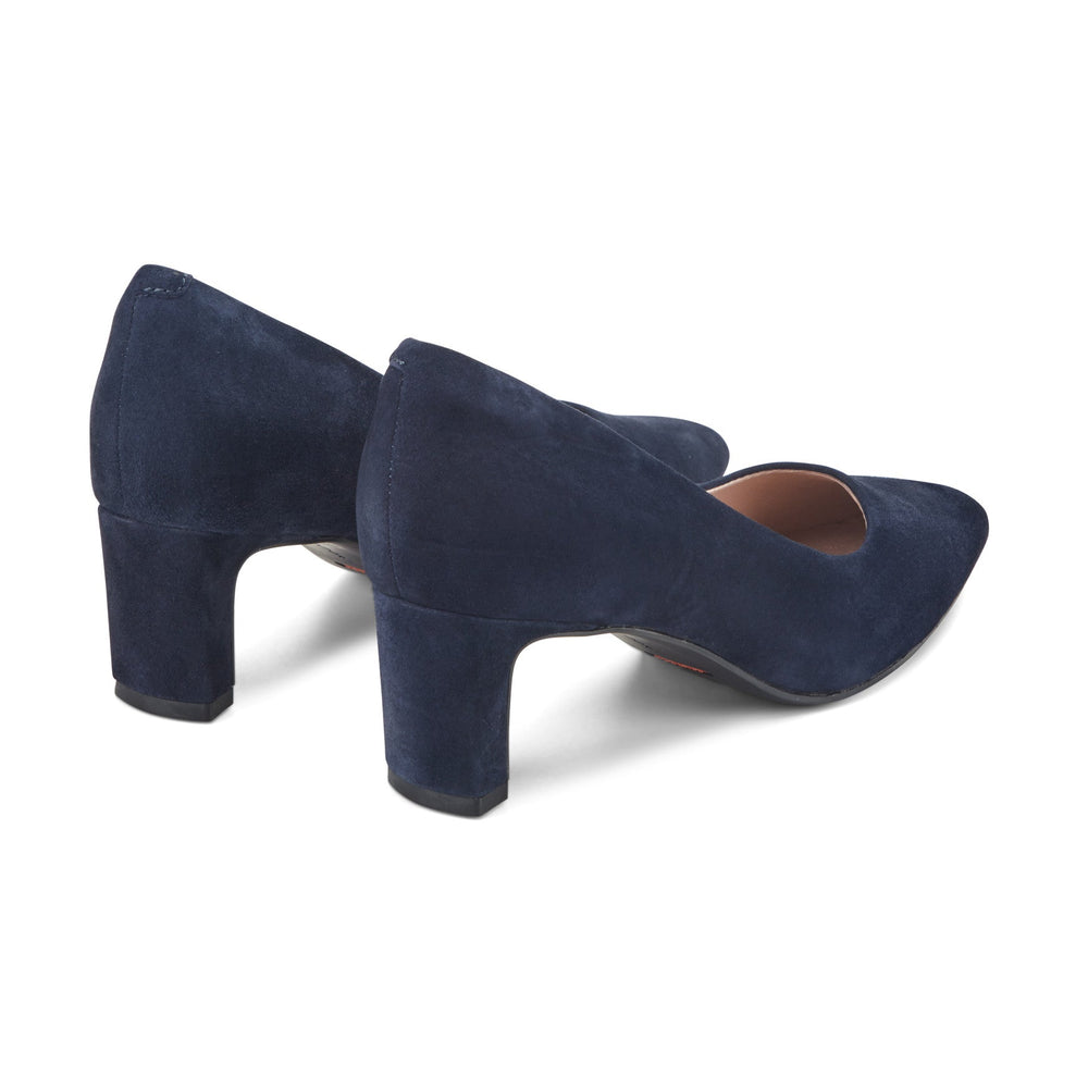 Rockport Women / Total Motion Merida Classic Dress Pumps - Dark Blue Suede