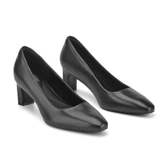 Rockport Women / Total Motion Merida Classic Dress Pumps - Black Leather