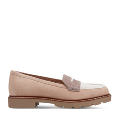 Rockport Women / Kacey Penny Loafer - Light Natural Suede