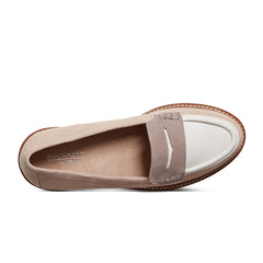 Rockport Women / Kacey Penny Loafer - Light Natural Suede