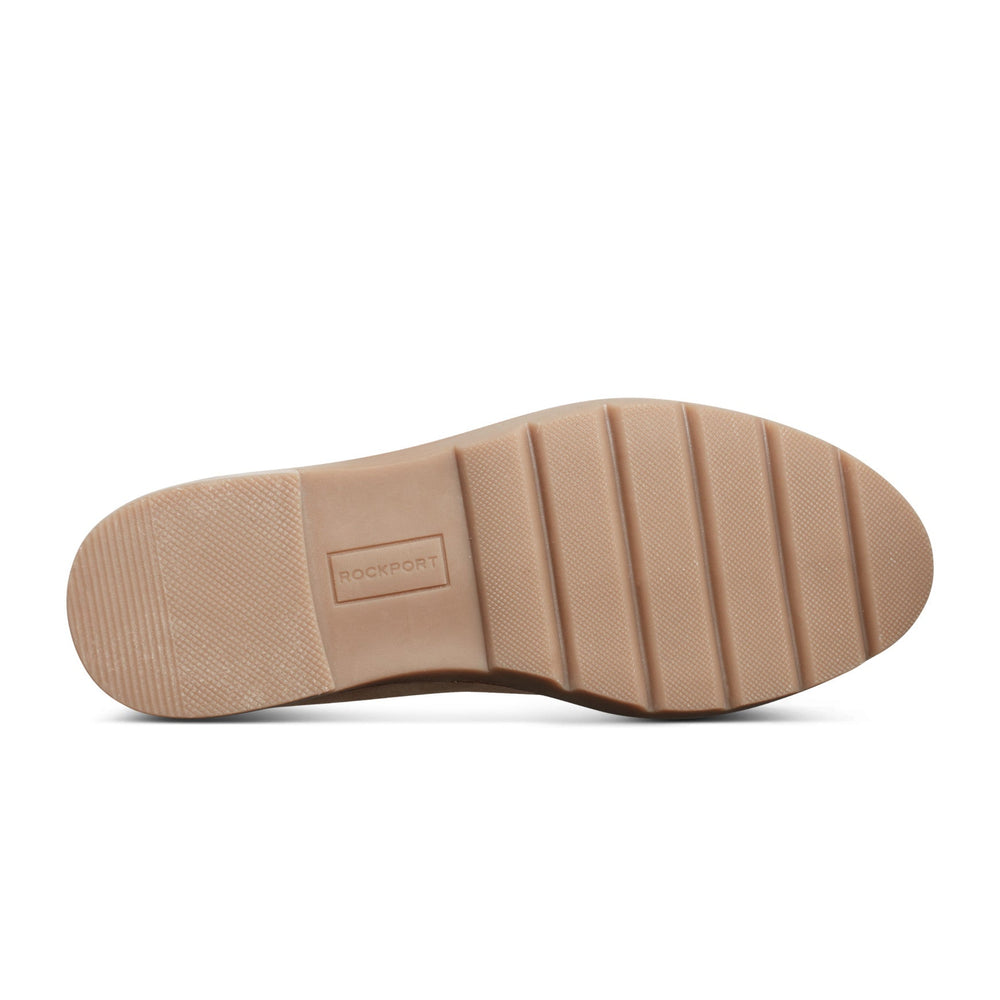 Rockport Women / Kacey Penny Loafer - Light Natural Suede